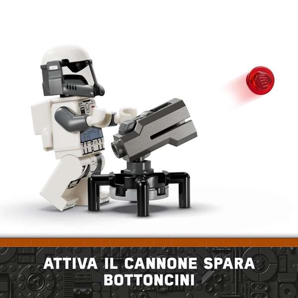 LEGO 75373 Star Wars Pack de combat de l'embuscade sur Mandalore - Jouet de construction avec minifigurines, The Mandalorian