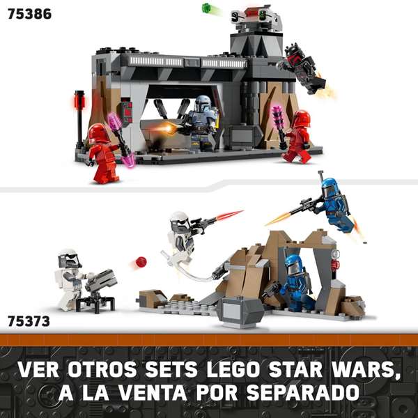 LEGO 75373 Star Wars Pack de combat de l'embuscade sur Mandalore - Jouet de construction avec minifigurines, The Mandalorian