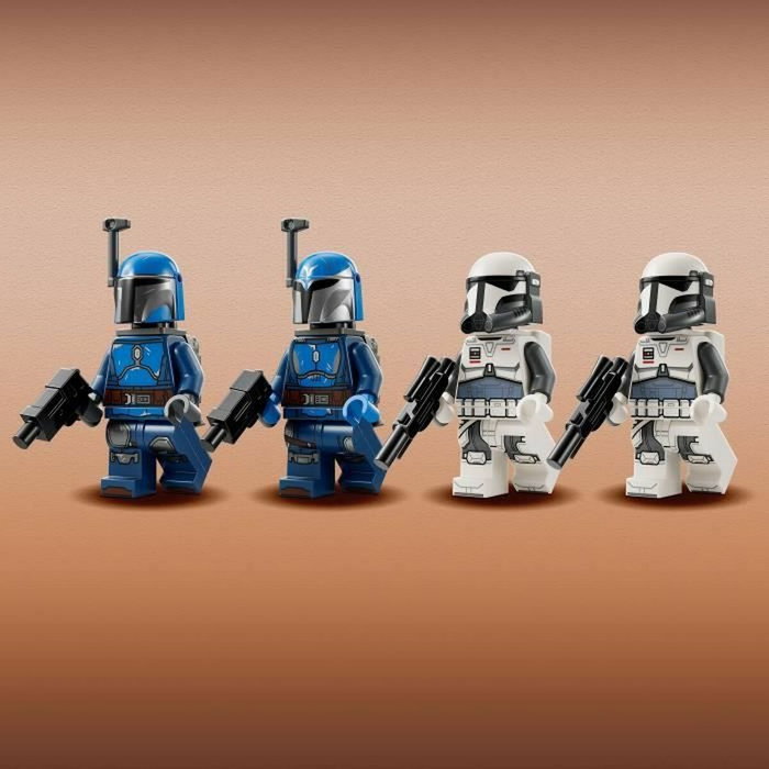 LEGO 75373 Star Wars Pack de combat de l'embuscade sur Mandalore - Jouet de construction avec minifigurines, The Mandalorian