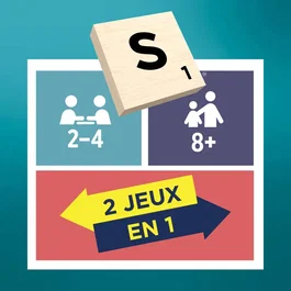 Mattel Games Scrabble Classique 2 en 1 en bois, Multicolore