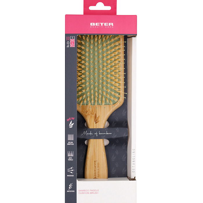Beter Brosse Pneumatique Poils Nylon pour Cheveux Mouillés ou Secs, Démêlage Doux