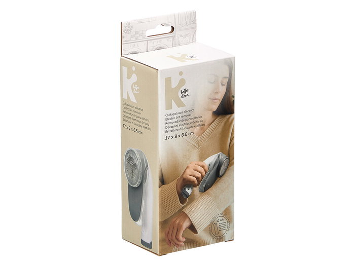 Arte Regal Quitapeluces Gris et Blanc en Plastique ABS 17 x 6.5 x 9 cm (Piles non incluses) (Set de 12)