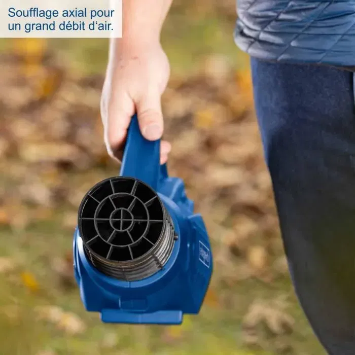 Scheppach Souffleur sans fil 20V C-BL700-X, 2 vitesses jusqu'à 155 km/h, batterie 2Ah IXES et chargeur - Pack complet