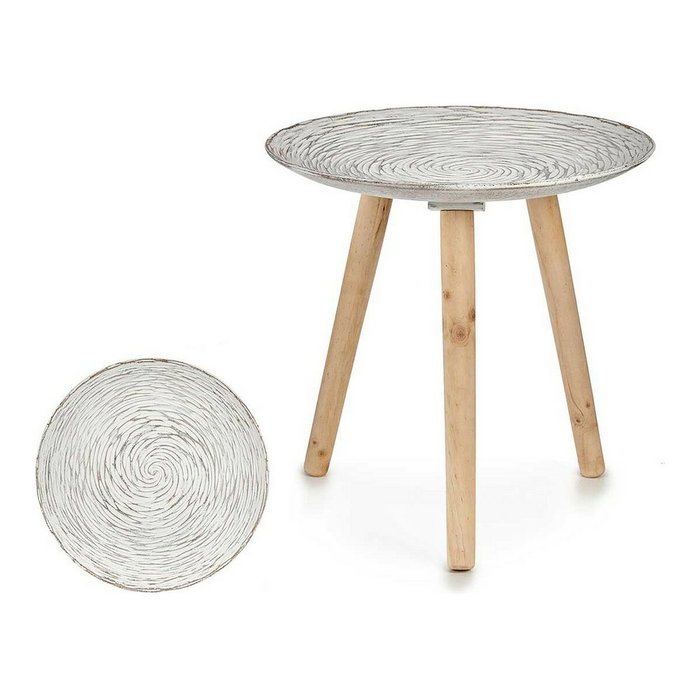GIFTDECOR Mesa Madera Decoracion Espiral 40cm