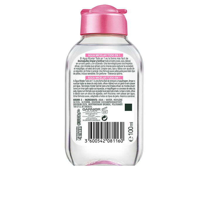 Garnier Skinactive Eau Micellaire Tout-en-1 125 ml pour Tous Types de Peau