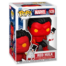 FUNKO Marvel Red Hulk with Snowman Pop Figure