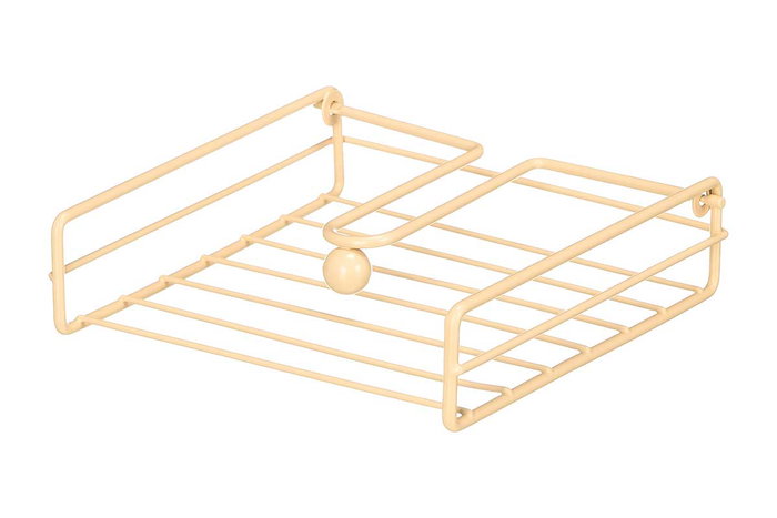 Kinvara Serviette de table en acier beige 19,5x19,5x5 cm (Set de 12)
