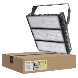 BX3 Light Projecteur LED Stadium 750W 112500 Lumens IP65 avec Driver Meanwell 1-10V, Chips Philips 3030, 100000H pour stades et grandes surfaces extérieures