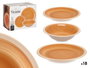 Vessia Set de 18 pièces Vaisselle en Gres Beige Borde 34x27x20 cm