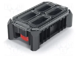 KISTENBERG MSX 25 Conteneur collectif noir avec boîtes