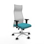 Piqueras y Crespo Chaise de Bureau Albacete Turquoise et Blanc