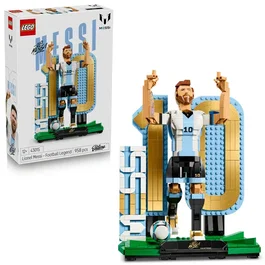 LEGO 43015 Lionel Messi - Légende du Foot - Jeu de Construction 2-en-1 - 958 Pièces - Figurine Déco - À Partir de 12 Ans