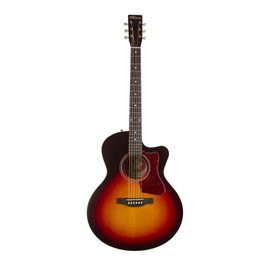 Norman B18 CW MJ Cherry Burst A/E Guitare Acoustique-Électrique Mini Jumbo Table Sitka Corps Cerisier Sauvage