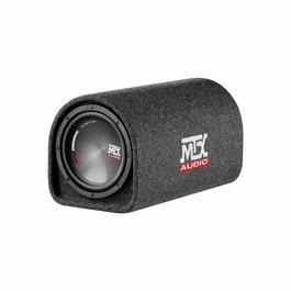 MTX Audio RTT8P Caisson de basses actif subwoofer tube 20 cm avec ampli Classe D 120W RMS, filtre actif et télécommande