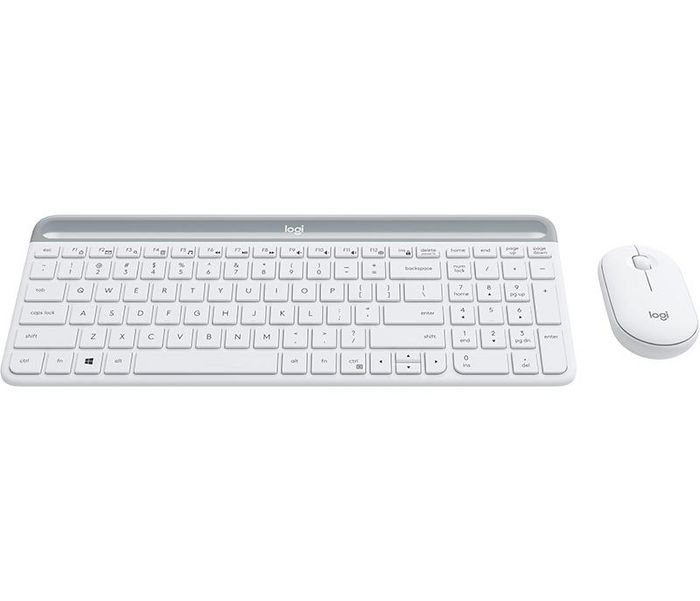 Logitech MK470 Combo Clavier et Souris Sans Fil Silencieux et Fin - Profil Slim pour Windows - Clavier AZERTY Français