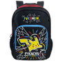 Pokemon Mochila Pikachu 42 cm - Sac à dos avec compartiments, poches latérales et poignée en forme de Pokéball - 31x13x42 cm