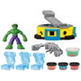 Play-Doh - Set de jeu Hulk Aplasta y Moldea Marvel F9826 - Figurine flexible et presse rotative - Jouet pâte à modeler - Hasbro