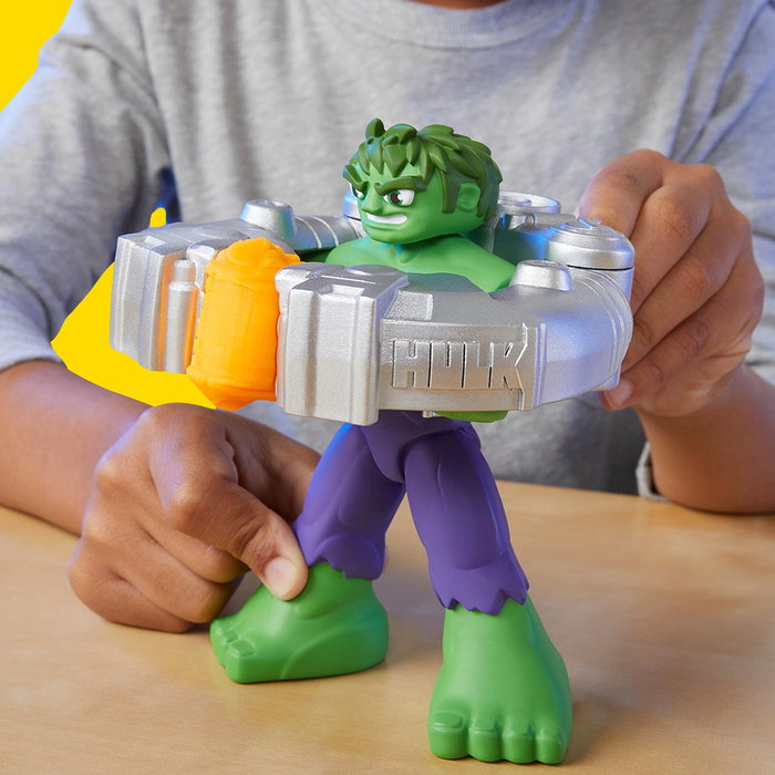 Play-Doh - Set de jeu Hulk Aplasta y Moldea Marvel F9826 - Figurine flexible et presse rotative - Jouet pâte à modeler - Hasbro Play-Doh - Set de jeu Hulk Aplasta y Moldea Marvel F9826 - Figurine flexible et presse rotative - Jouet pâte à modeler - Hasbro