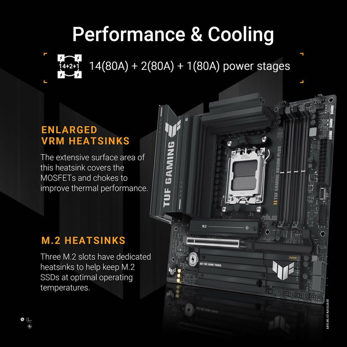 Asus TUF GAMING B850M-PLUS Black Asus TUF GAMING B850M-PLUS Black