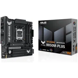 ASUS TUF GAMING B850M-PLUS - Carte mère micro ATX AMD B850, Socket AM5 (Ryzen 7000/8000/9000), DDR5, M.2, SATA III, 2.5 GbE