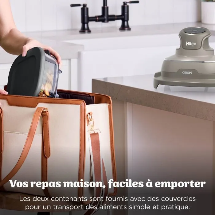 Ninja CRISPi FN201EUSD2 - Friteuse sans huile en verre, 3,8 L + 2,3 L Ninja CRISPi FN201EUSD2 - Friteuse sans huile en verre, 3,8 L + 2,3 L