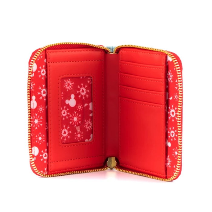 Loungefly Portefeuille Disney Mickey et Minnie Snowman ZIP - Porte-monnaie en cuir vegan Loungefly Portefeuille Disney Mickey et Minnie Snowman ZIP - Porte-monnaie en cuir vegan
