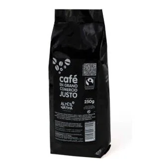 ALTERNATIVA 3 Café en grains Bio Naturalgrano 250g - Blend Arabica et Robusta, Torsion naturelle, Intensité 7, Commerce équitable ALTERNATIVA 3 Café en grains Bio Naturalgrano 250g - Blend Arabica et Robusta, Torsion naturelle, Intensité 7, Commerce équitable