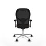Piqueras y Crespo Chaise de Bureau Jorquera 3D086N0 Noir Brun foncé