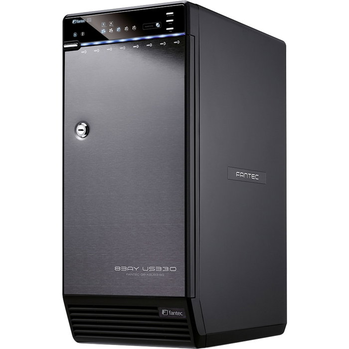 Fantec QB-X8US3-6G Boîtier pour 8 disques durs 3,5 pouces USB 3.0 et eSATA Fantec QB-X8US3-6G Boîtier pour 8 disques durs 3,5 pouces USB 3.0 et eSATA