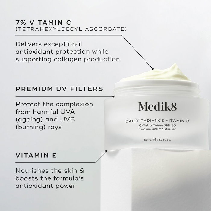 Medik8 Daily Radiance Vitamine C Crème Hydratante SPF 30 50 ml