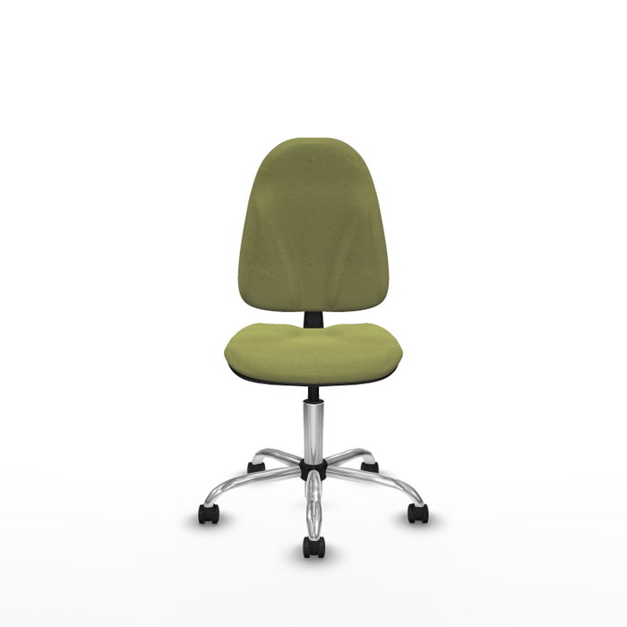 PIQUERAS Y CRESPO Chaise de bureau Algarra, Vert olive, Base chromée PIQUERAS Y CRESPO Chaise de bureau Algarra, Vert olive, Base chromée