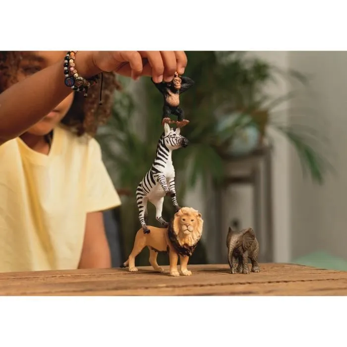 Schleich 42721 Figurine - Mes Premiers Animaux d'Afrique, Figurines d'animaux sauvages, Jouet éducatif dès 5 ans