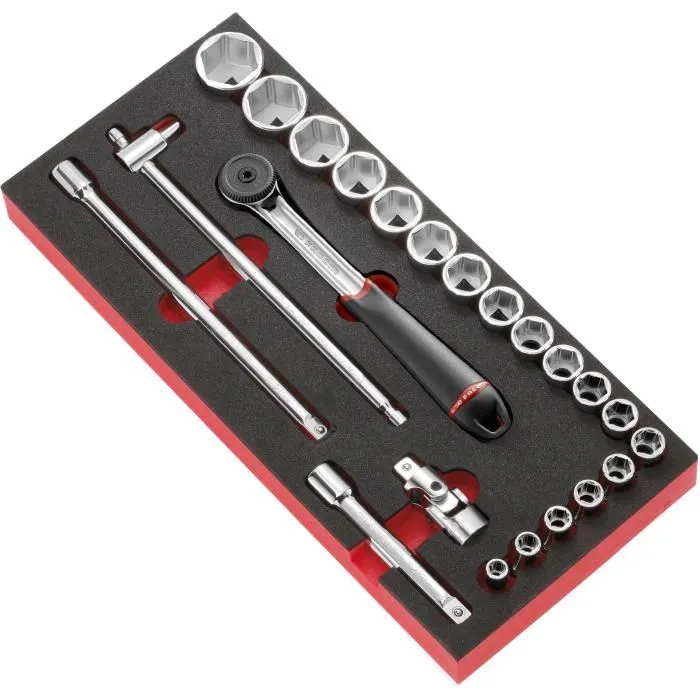 Facom MODM.S1APB Module de rangement mousse pour douilles 1/2'' 6 pans métriques S.161B - Organisation structurée et accès rapide Facom MODM.S1APB Module de rangement mousse pour douilles 1/2'' 6 pans métriques S.161B - Organisation structurée et accès rapide