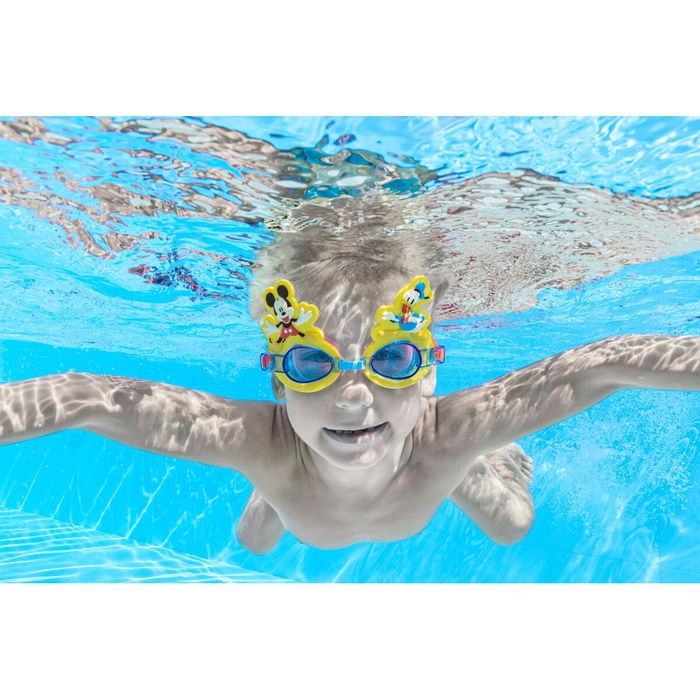 Bestway Lunettes de natation pour enfants en silicone Mickey & Friends +3 ans Plage et Piscine 09110