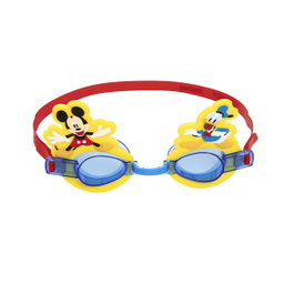 Bestway Lunettes de Natation Enfant Mickey & Friends Silicone 3-6 Ans Plage Piscine Modèle 09110