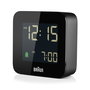 Braun BC-08-B Réveil Digital avec Affichage LCD Rétroéclairé, Fonction Snooze et Design Compact - Noir