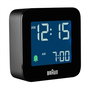 Braun BC-08-B Réveil Digital avec Affichage LCD Rétroéclairé, Fonction Snooze et Design Compact - Noir