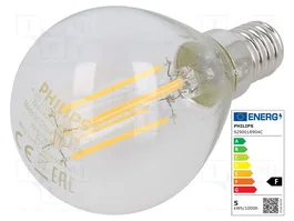 PHILIPS Ampoule LED Classic Sphérique E14 Blanc Chaud