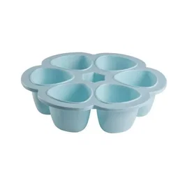 Beaba Multiportions Moule de congélation en silicone, 6x150 ml, Bleu