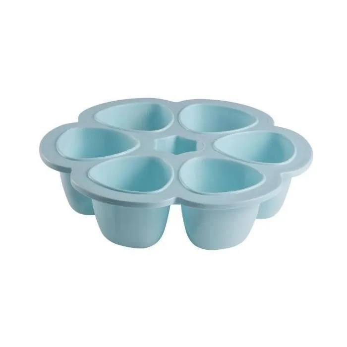 Beaba Multiportions Moule de congélation en silicone, 6x150 ml, Bleu Beaba Multiportions Moule de congélation en silicone, 6x150 ml, Bleu