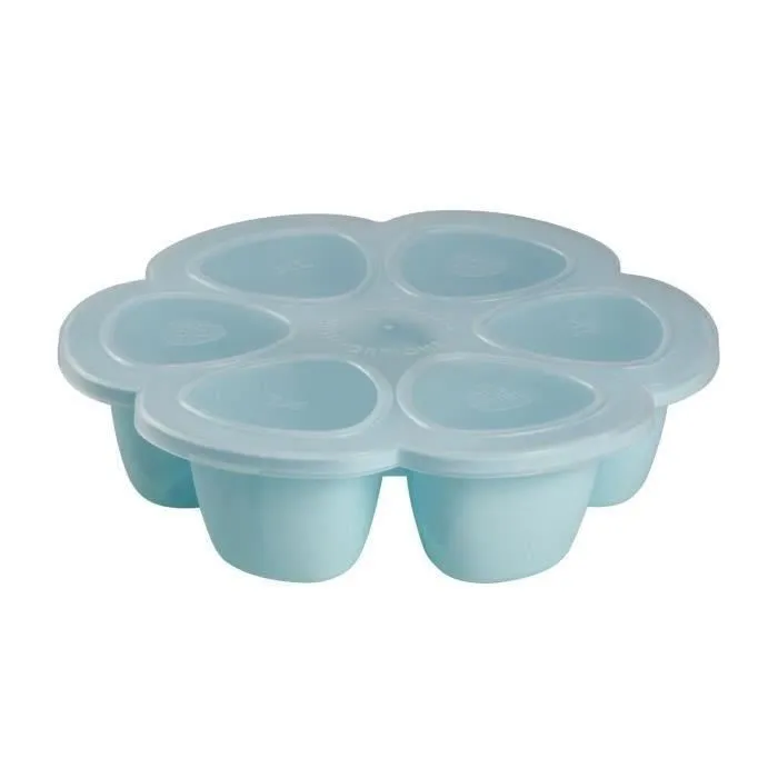 Beaba Multiportions Moule de congélation en silicone, 6x150 ml, Bleu Beaba Multiportions Moule de congélation en silicone, 6x150 ml, Bleu