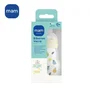 MAM Biberon en Verre Nature 170ml Lin - Tétine Débit 1 - Pour bébés de 0 à 6 mois