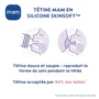 MAM Biberon en Verre Nature 170ml Lin - Tétine Débit 1 - Pour bébés de 0 à 6 mois