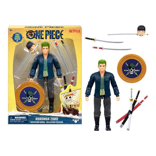 Moose Toys Figurine articulée Zoro 15 cm One Piece Moose Toys Figurine articulée Zoro 15 cm One Piece
