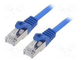 GEMBIRD Câble Patch S/FTP Cat 6a Bleu 1m RJ45