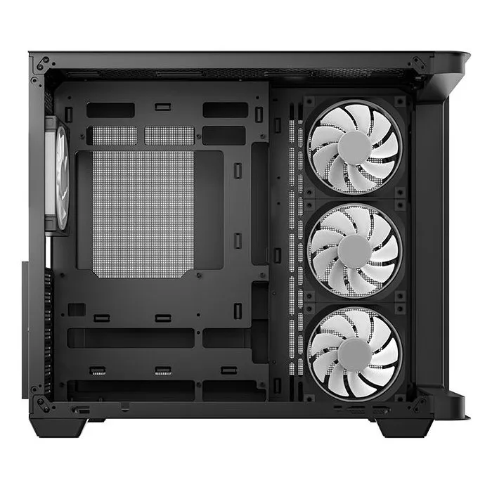 DEEPCOOL CG530U 4F Boîtier PC Moyen Tour Micro-ATX Noir avec 4 Ventilateurs ARGB
