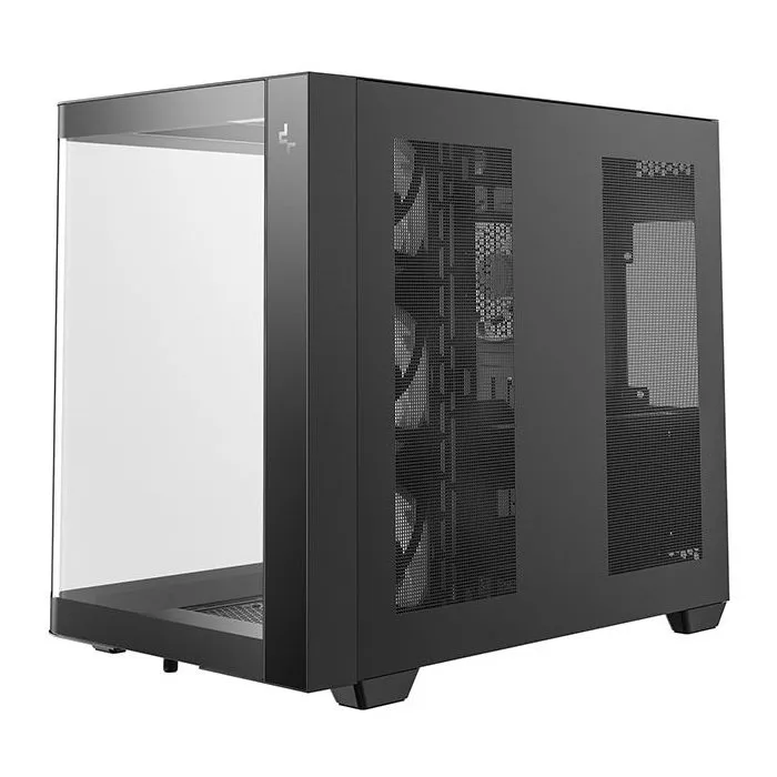 DEEPCOOL CG530U 4F Boîtier PC Moyen Tour Micro-ATX Noir avec 4 Ventilateurs ARGB