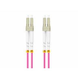 Lanberg Latiguillo fibre optique LC/UPC OM4 1 m Violet