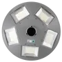 Luminaria Solar LED 150W 15000Lm 4000K IP67 Gris, Éclairage Public Crépusculaire avec Détection de Mouvement