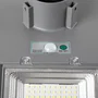 Luminaria Solar LED 150W 15000Lm 4000K IP67 Gris, Éclairage Public Crépusculaire avec Détection de Mouvement